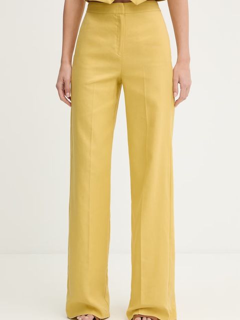 iBlues spodnie straight damskie z dodatkiem lnu CANALE - zdjęcie produktu nr 2