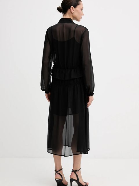 Sisley sukienka kolor czarny 4NOXLV07L