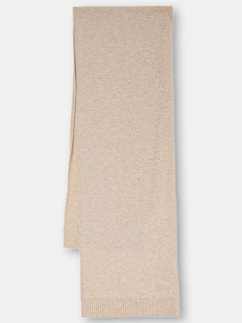 Bally szalik kaszmirowy damski kolor beżowy melanżowy WSC04K - zdjęcie produktu nr 1