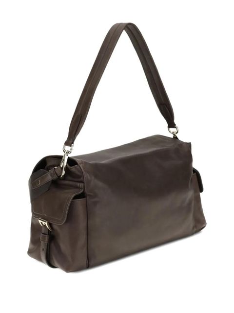 Prada large Explore triangle-logo tote bag - Brown