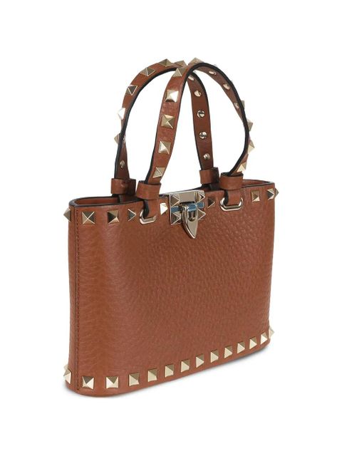 Valentino Garavani mini Rockstud embellished tote bag - Brown
