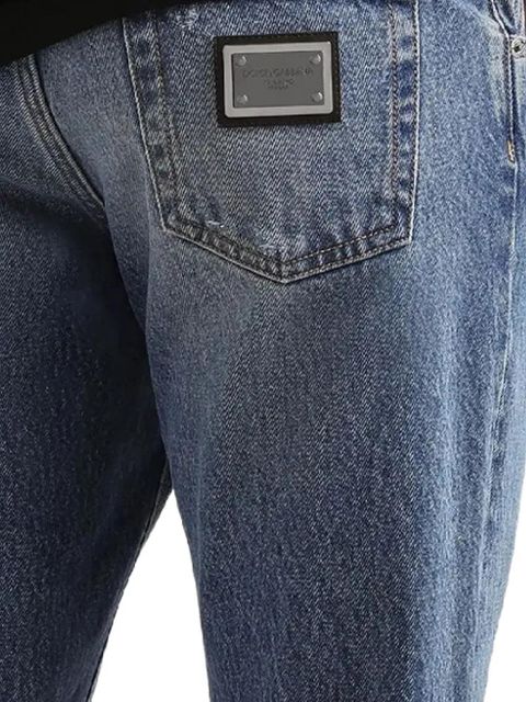 Dolce & Gabbana distressed denim jeans - Blue - zdjęcie produktu nr 2