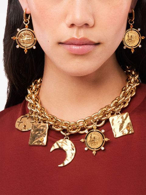 Rabanne Summer medals brass necklace - Gold