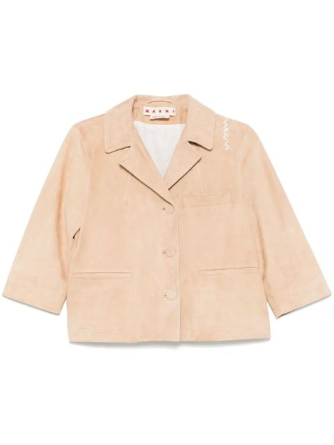 Marni suede jacket - Neutrals - zdjęcie produktu nr 1