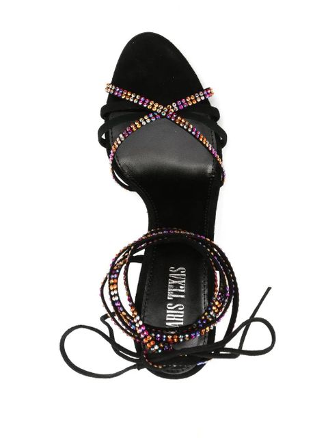 Paris Texas Holly Nicole 105mm suede sandals - Black