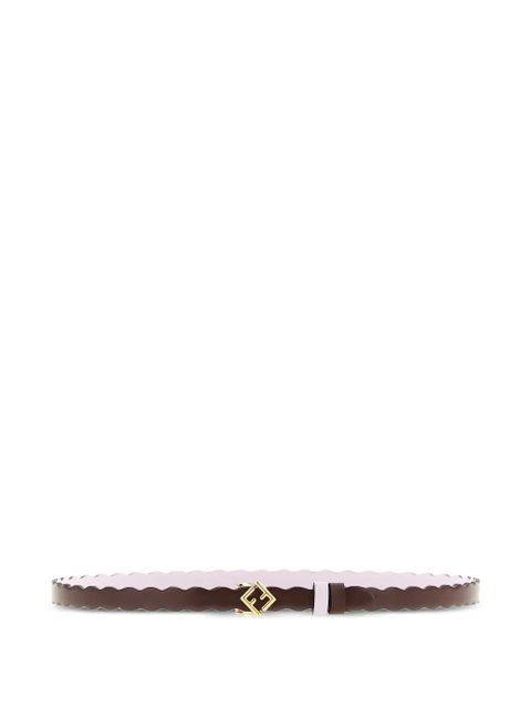 FENDI FF Diamonds reversible leather belt - Brown - zdjęcie produktu nr 1