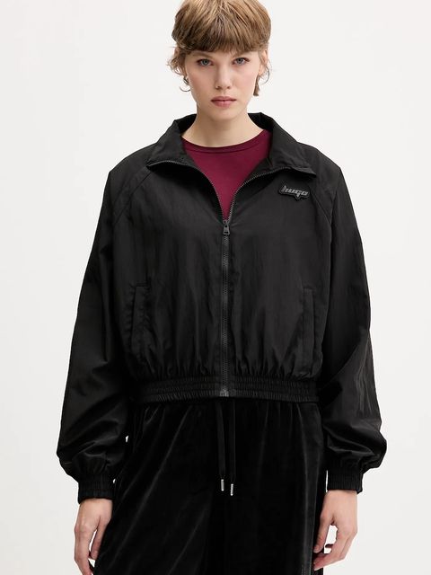 Hugo Blue kurtka kolor czarny przejściowa oversize 50553343 - zdjęcie produktu nr 1