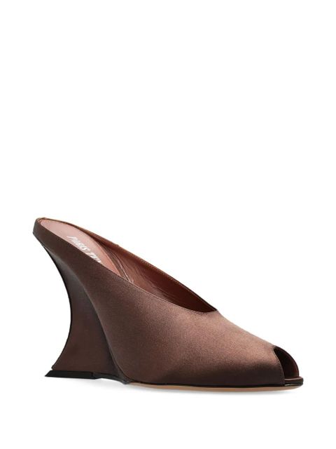 Paris Texas 125mm satin-finish heeled sandals - Brown - zdjęcie produktu nr 2