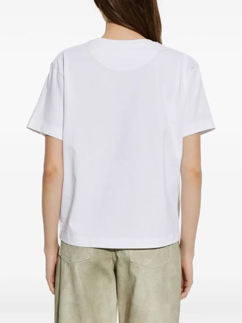 Alexander McQueen floral skull T-shirt - White