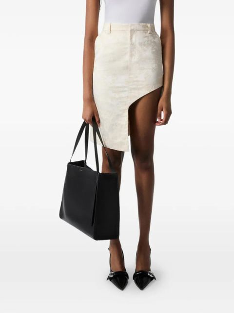 Coperni floral jacquard asymmetric skirt - Neutrals - zdjęcie produktu nr 1