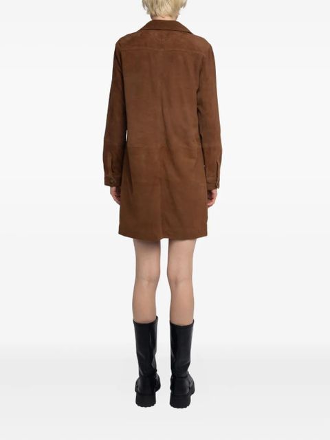 Zadig&Voltaire Remacha lace-up mini dress - Brown