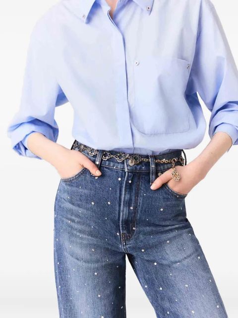 Maje studded jeans - Blue