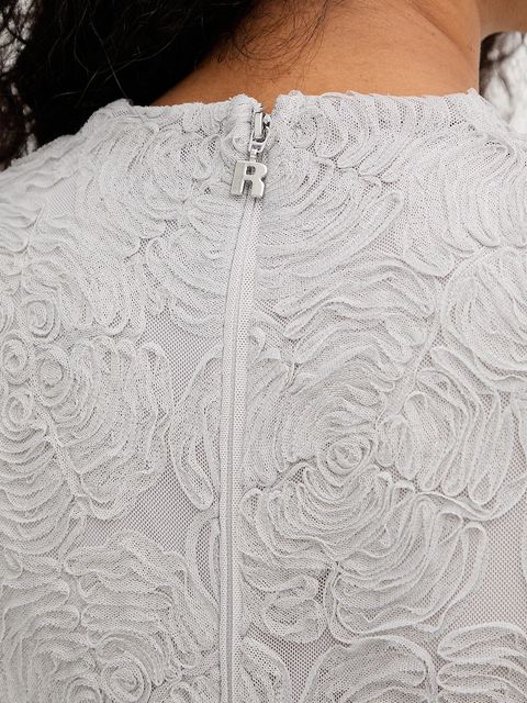 Rotate sukienka kolor szary mini rozkloszowana 1152301210