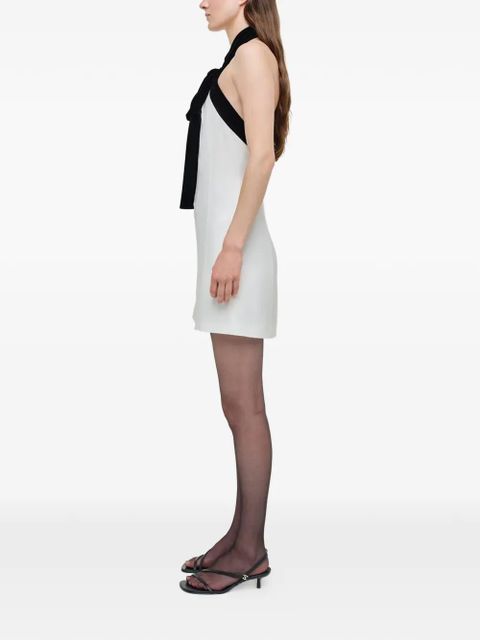 Simkhai Jolie velvet-tie mini dress - White