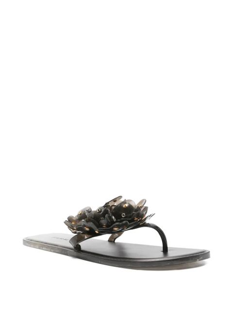 FARM Rio floral embellishment flip-flops - Black - zdjęcie produktu nr 2