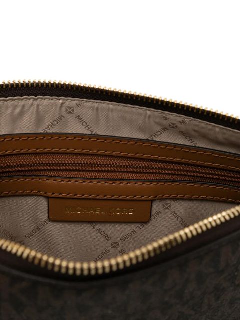 Michael Kors monogram shoulder bag - Brown