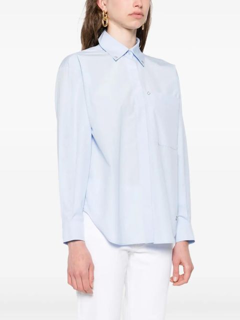 Maje long poplin shirt - Blue