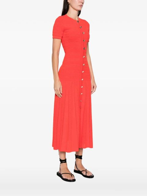 SANDRO button-up midi dress - Red