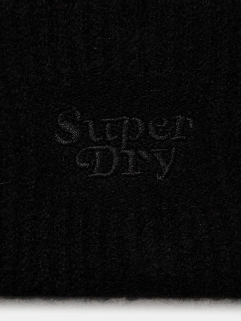 Superdry czapka z domieszką wełny kolor czarny Y9010185A-02A