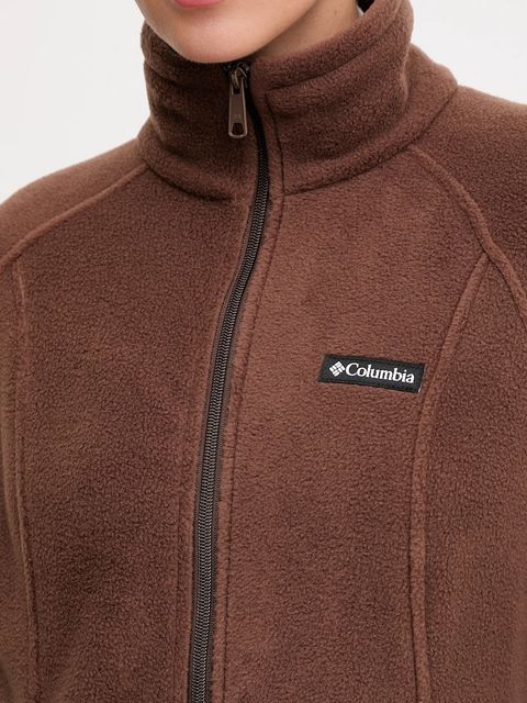 Columbia bluza sportowa Benton Springs kolor brązowy gładka 1372111