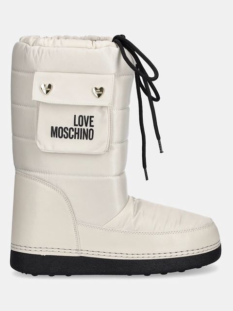 Love Moschino śniegowce kolor beżowy JA24452G0NISL128 - zdjęcie produktu nr 2