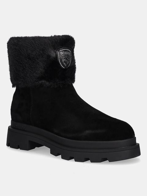 Blauer botki zamszowe KIMMEL damskie kolor czarny na platformie F5KIMMEL10/SUE - zdjęcie produktu nr 1