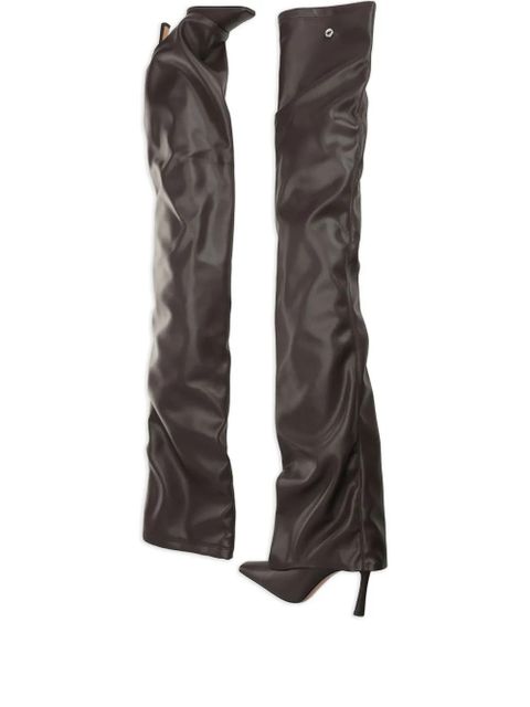 The Attico 95mm over-the-knee boots - Brown