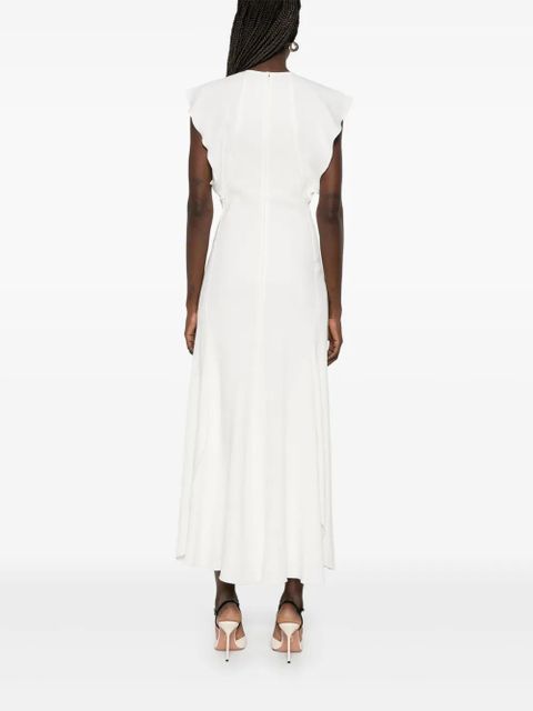 Victoria Beckham crepe maxi dress - Neutrals