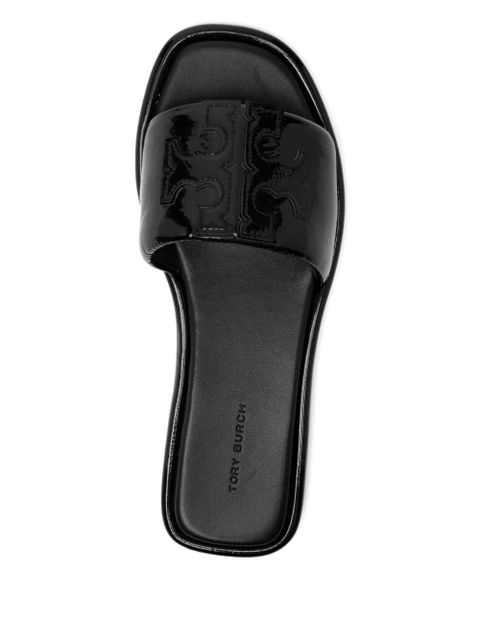 Tory Burch square toe sandals - Black
