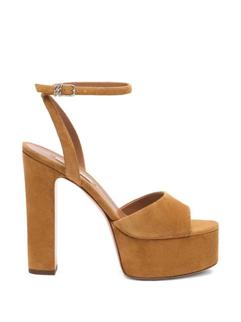 Casadei Patty platform heeled sandals - Brown - zdjęcie produktu nr 1