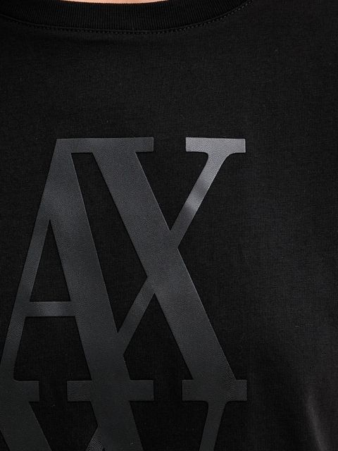 Armani Exchange t-shirt bawełniany damski kolor czarny XW001373 AF10356