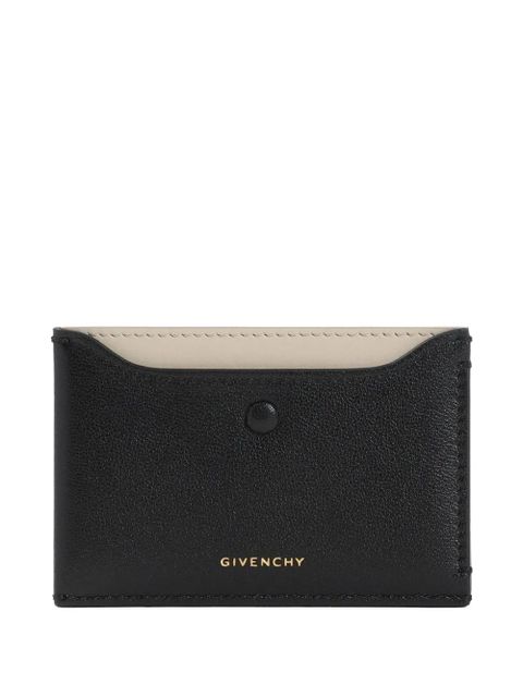 Givenchy leather two-tone cardholder - Black