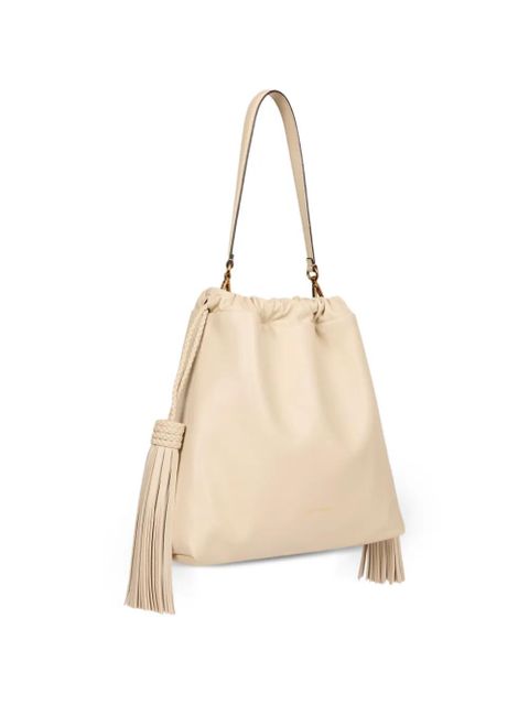 ETRO Medium Kalispera tassels leather shoulder bag - Neutrals