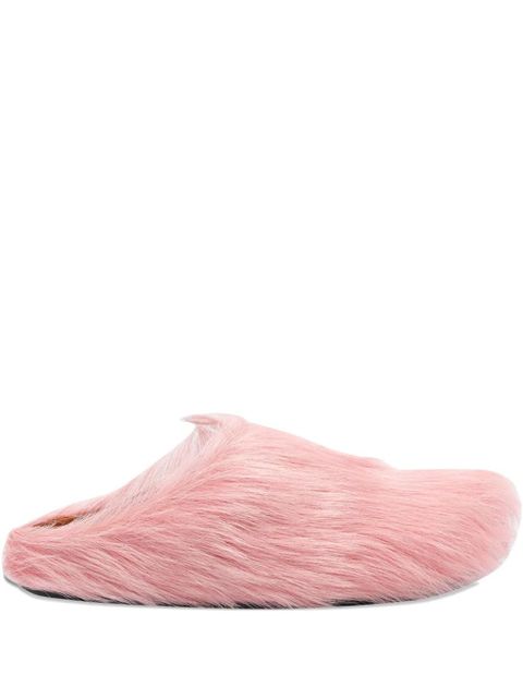 Marni leather flat mules - Pink