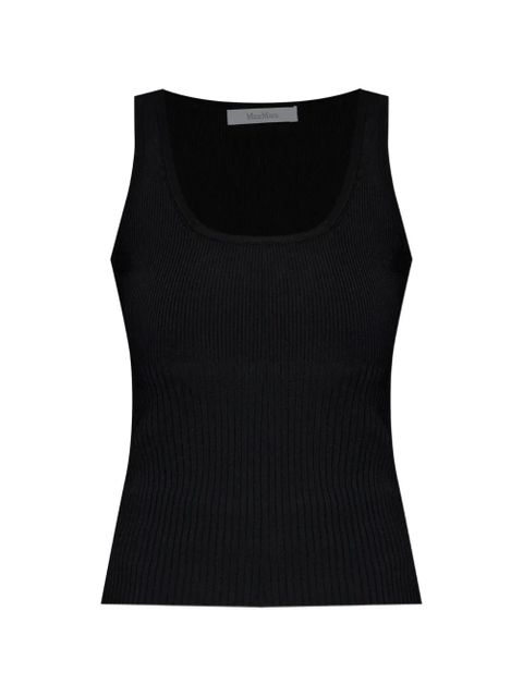 Max Mara ribbed vest top - Black - zdjęcie produktu nr 1