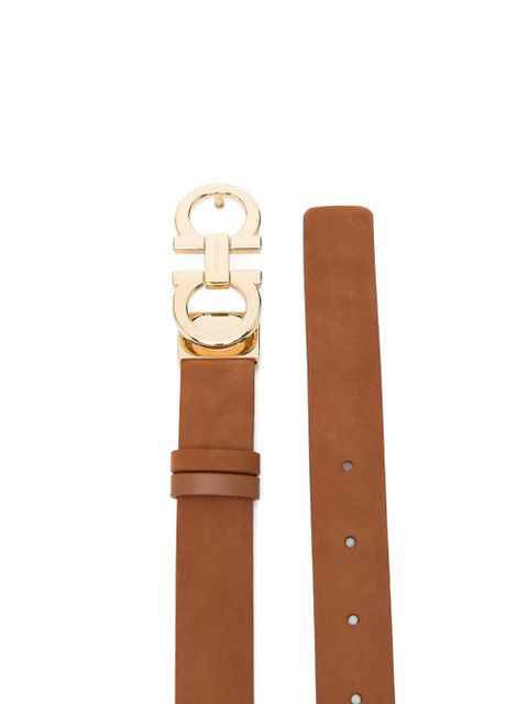 Ferragamo gancini suede belt - Brown - zdjęcie produktu nr 2