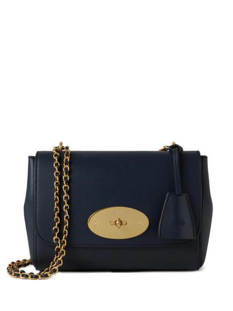 Mulberry small Lily grained-leather shoulder bag - Blue - zdjęcie produktu nr 1