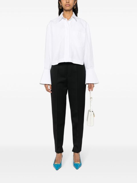 Prada pressed-crease tapered-leg trousers - Black - zdjęcie produktu nr 2
