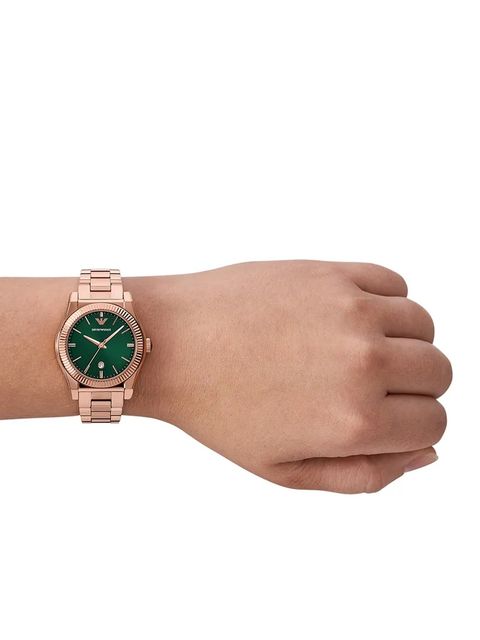 Emporio Armani zegarek damski kolor różowy AR11639