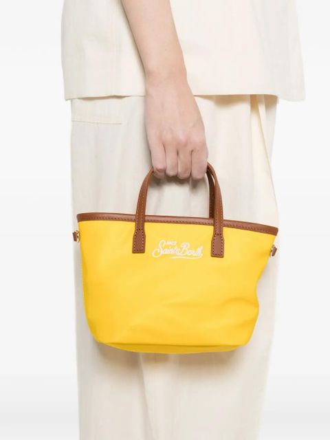 MC2 Saint Barth mini City logo tote bag - Yellow - zdjęcie produktu nr 2
