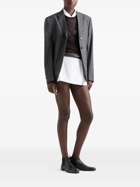 Prada cashmere and silk crew-neck sweater - Brown - zdjęcie produktu nr 2