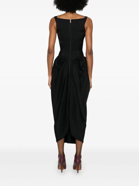 Vivienne Westwood gathered-detailed midi dress - Black