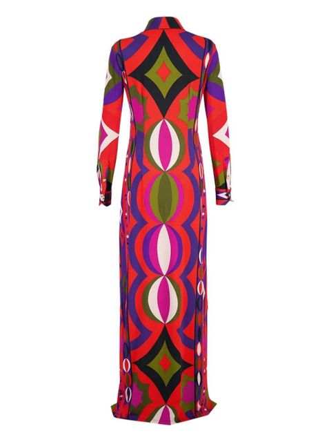 PUCCI Collane print buttoned maxi dress - Red - zdjęcie produktu nr 2