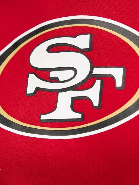 Nike bluza Oversized Crew Fleece damska kolor czerwony wzorzysta 01D7-058Y-9B-SD2 - zdjęcie produktu nr 2